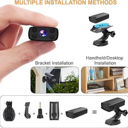 Mini caméra de sécurité avec détection de mouvement et accès à distance !